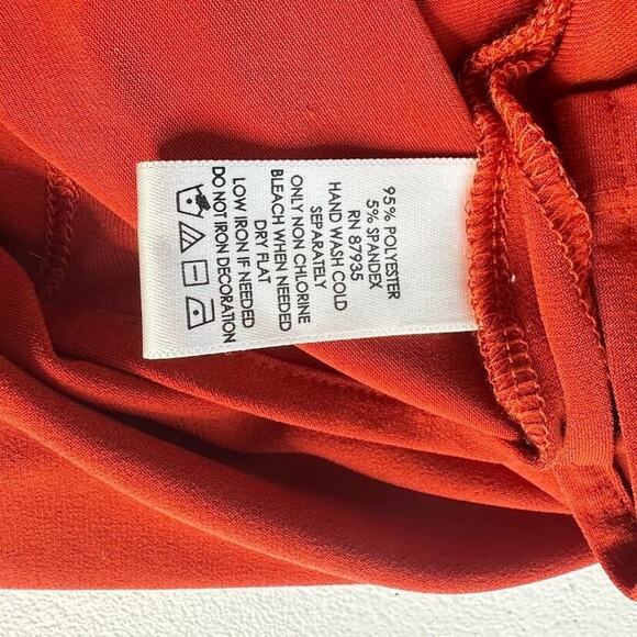 Susan Graver Artisan Top Size Large Burnt Orange Liquid Knit Beaded Blouse - Picture 5 of 5